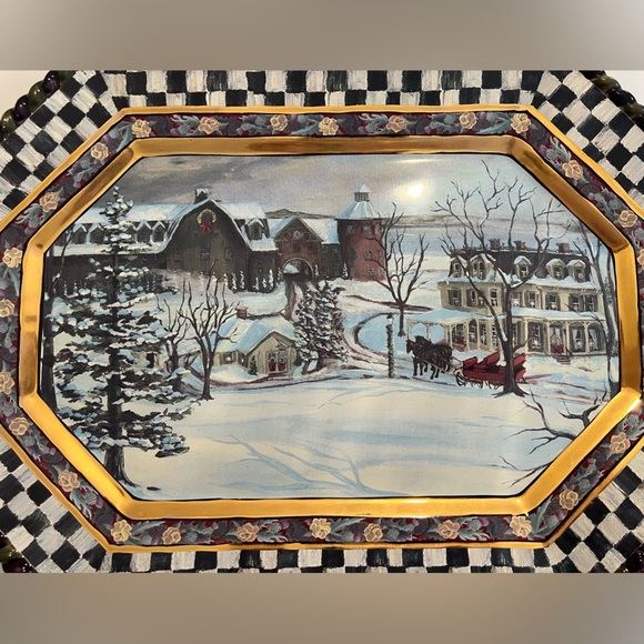 MacKenzie-Childs MacLachlan Serving Platter - Picture 7 of 9